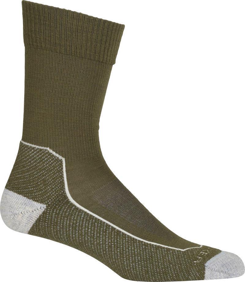 Hike+ Crew Socks - Light Cushion - Womens - Loden / Blizzard Heather / Snow 1