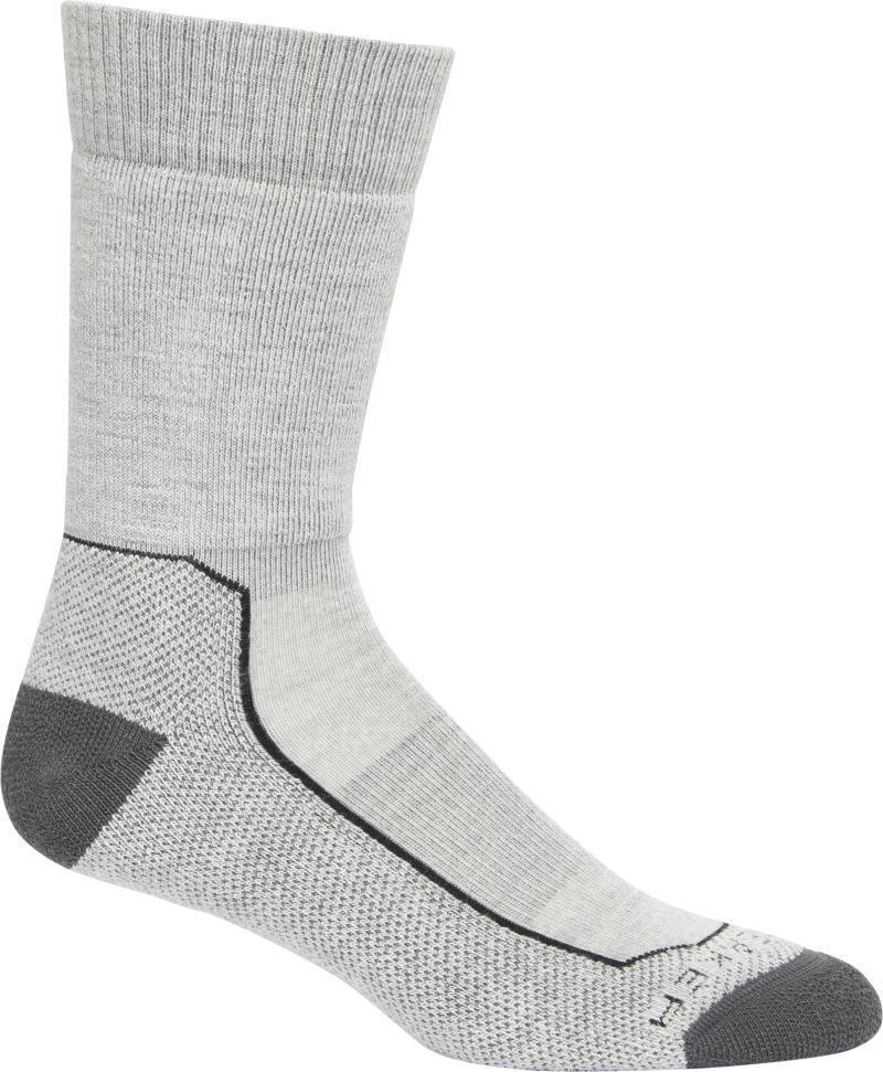 Hike+ Crew Socks - Medium Cushion - Mens - Blizzard Heather / Jet Heather 1