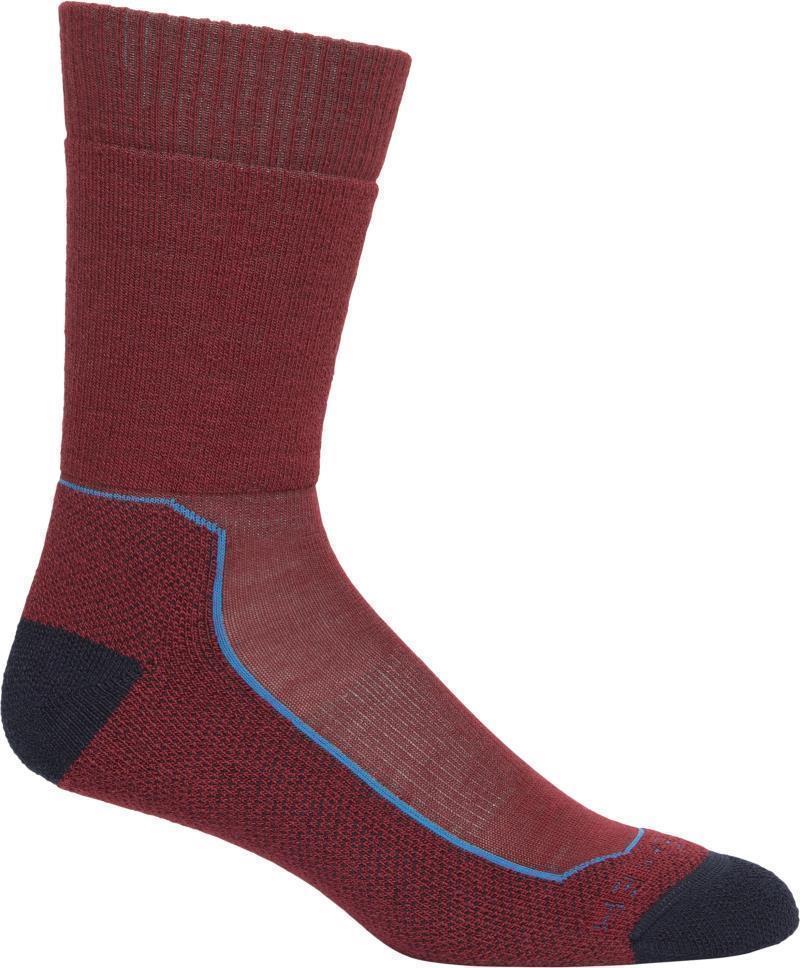 Hike+ Crew Socks - Medium Cushion - Mens - Cabernet / Polar 1
