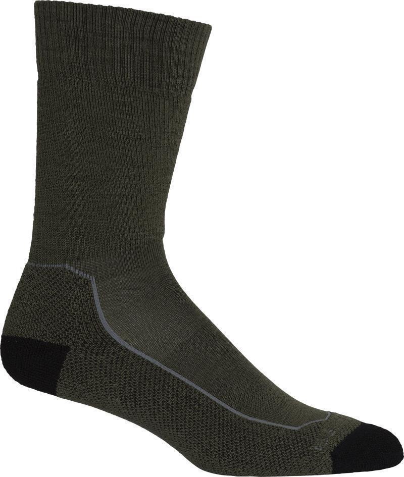 Hike+ Crew Socks - Medium Cushion - Mens - Loden / Black / Gritstone Heather 1