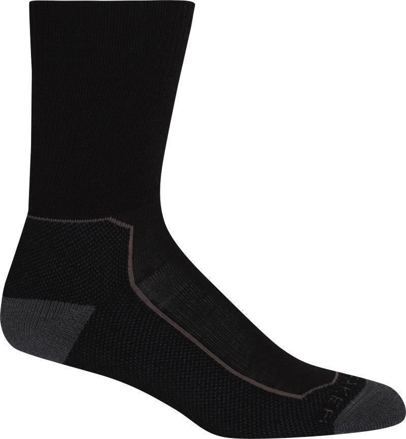 Hike+ Crew Socks - Medium Cushion - Womens - Black / Monsoon / Mink 1
