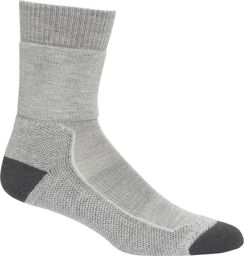 Hike+ Crew Socks - Medium Cushion - Womens - Blizzard Heather / Snow 1