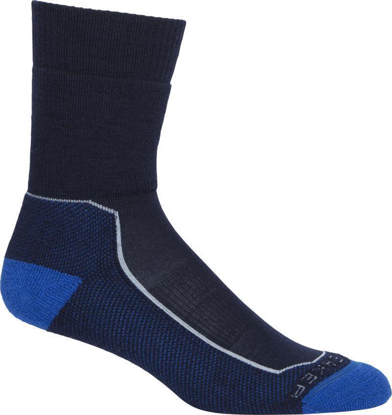 Hike+ Crew Socks - Medium Cushion - Womens - Midnight Navy / Blizzard Heather 1