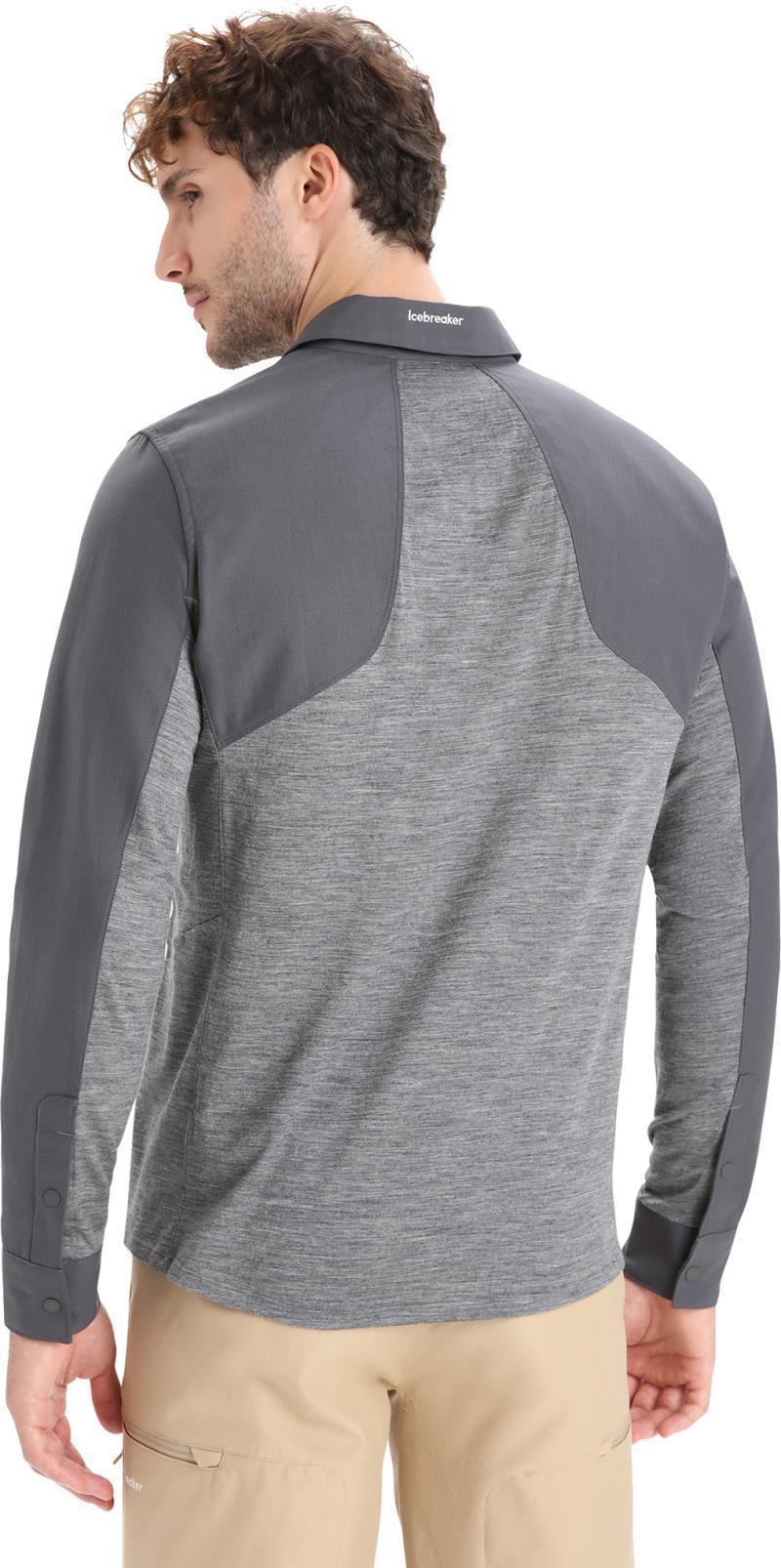 Hike LS Top - Mens - Monsoon / Gritstone Heather / CB 4