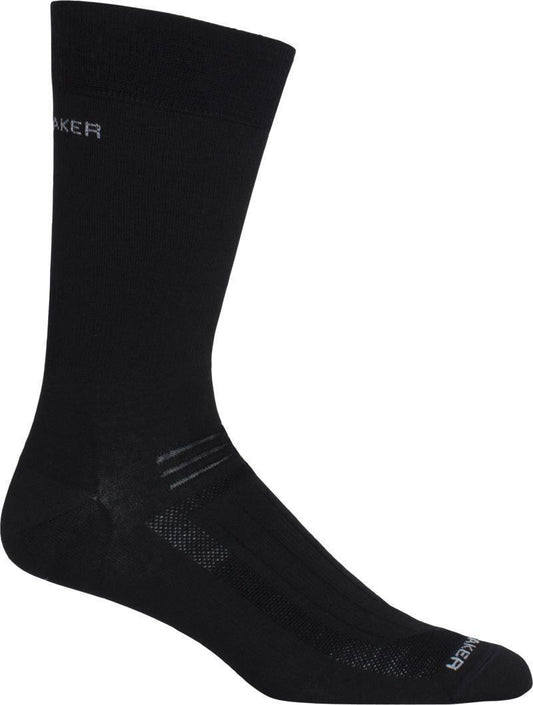 Hike Liner Crew Socks - No Cushion - Mens - Black 1