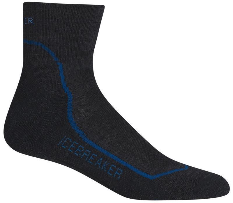 Hike+ Mini Merino Socks - Light Cushion - Mens - Jet / Cadet / Black 1