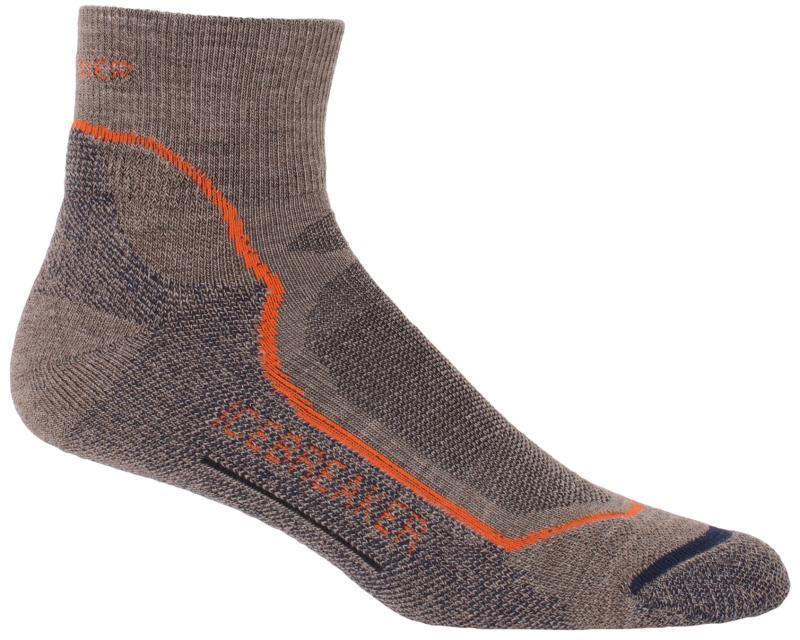 Hike+ Mini Merino Socks - Light Cushion - Mens - Trail / Heat / Admiral 1