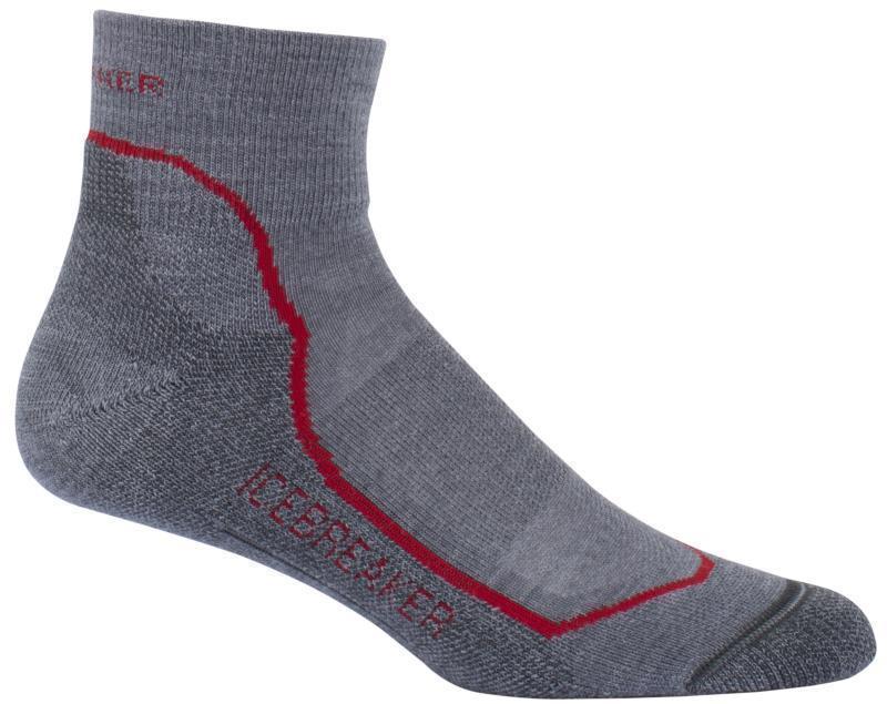Hike+ Mini Merino Socks - Light Cushion - Mens - Twister Heather / Rocket / Stealth 1