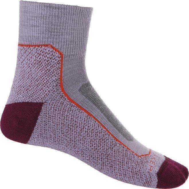Hike+ Mini Socks - Light Cushion - Womens - Purple Gaze / Go Berry 1