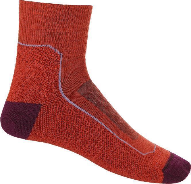 Hike+ Mini Socks - Light Cushion - Womens - Vibrant Earth / Go Berry 1