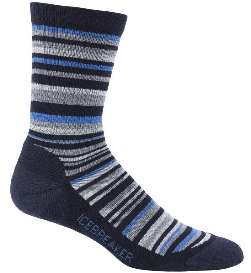 LifeStyle Crew Socks - Light Cushion - Mens - Admiral / Pelorus / Metro Heather 1