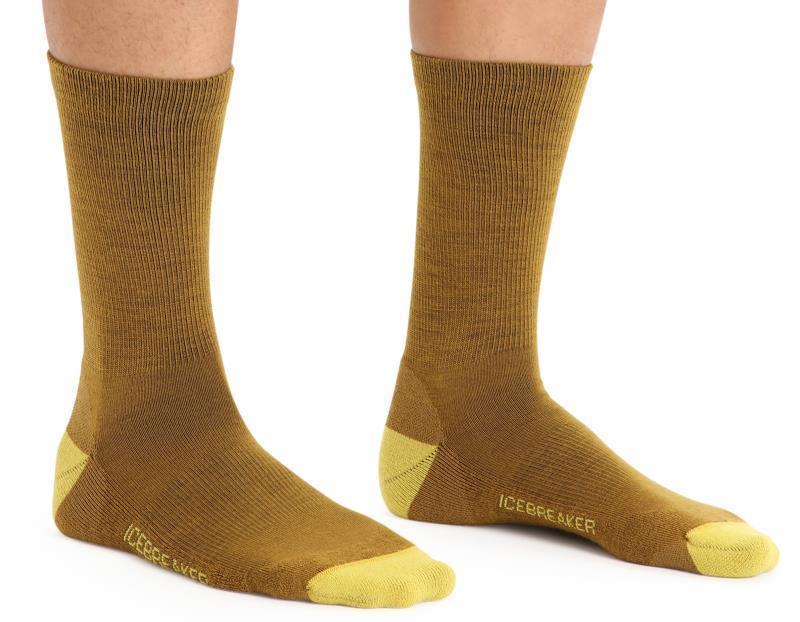 LifeStyle Crew Socks - Light Cushion - Mens - Clove / Silent Gold 2