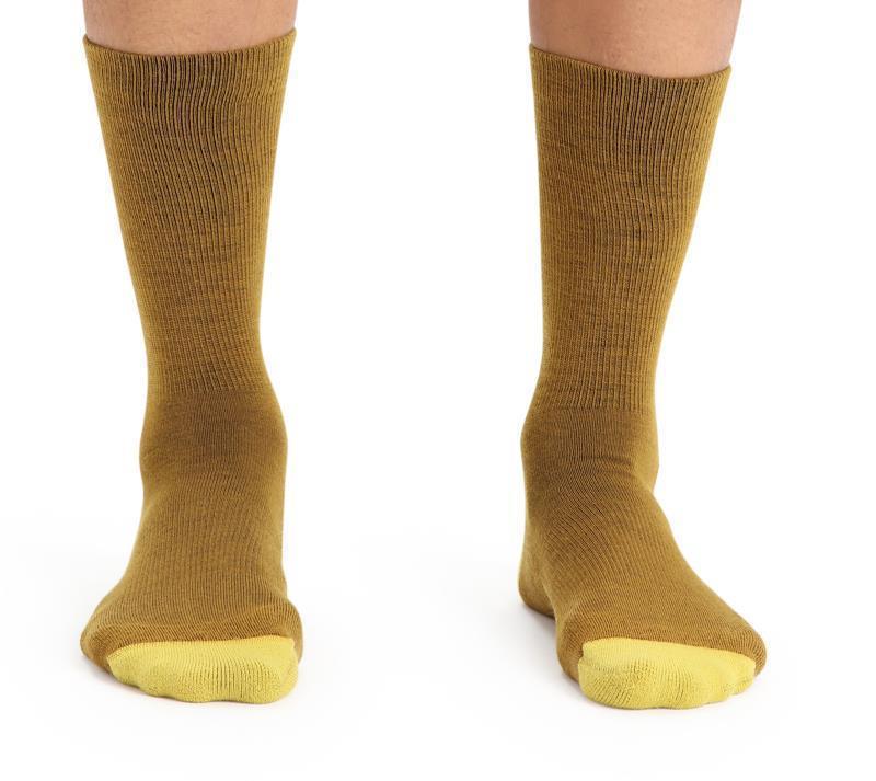 LifeStyle Crew Socks - Light Cushion - Mens - Clove / Silent Gold 3