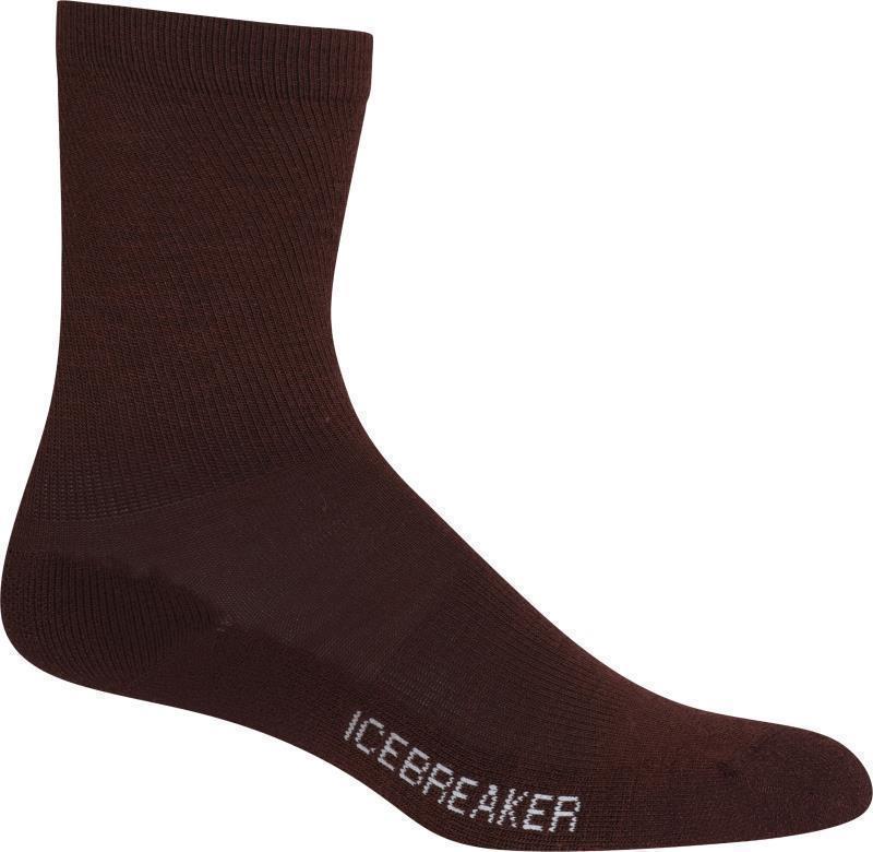 LifeStyle Crew Socks - Light Cushion - Womens - Espresso / Snow 1