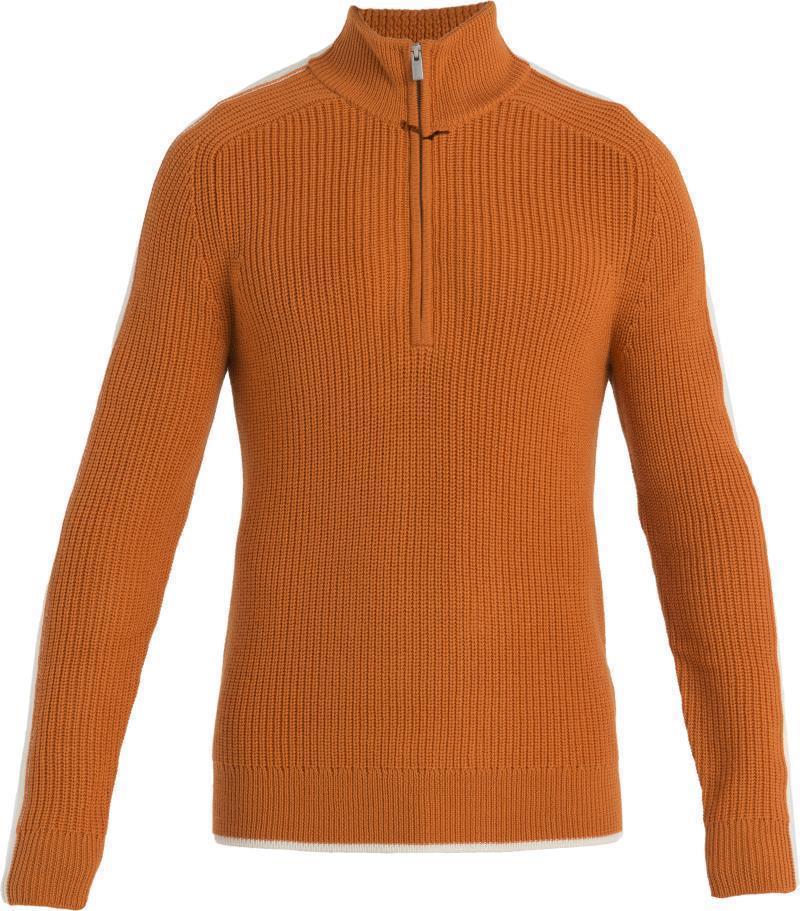 Lodge LS Half Zip Sweater - Mens - Earth / Undyed / CB 1
