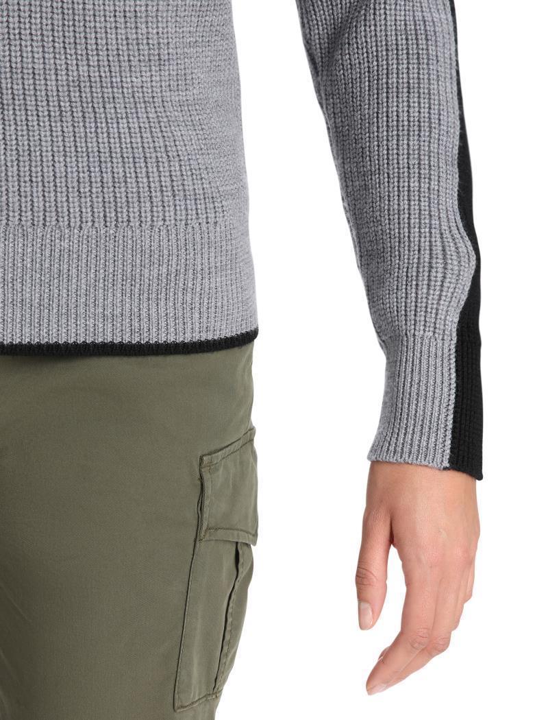 Lodge LS Half Zip Sweater - Womens - Gritstone Heather / Black 6