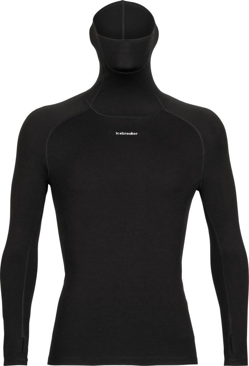MerinoFine LS Roll Neck - Mens - Black 1