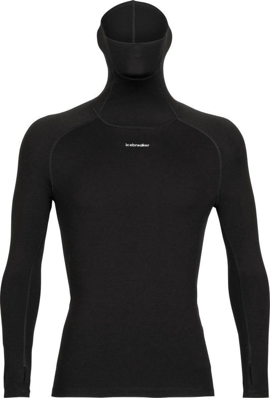 MerinoFine LS Roll Neck - Mens - Black 1