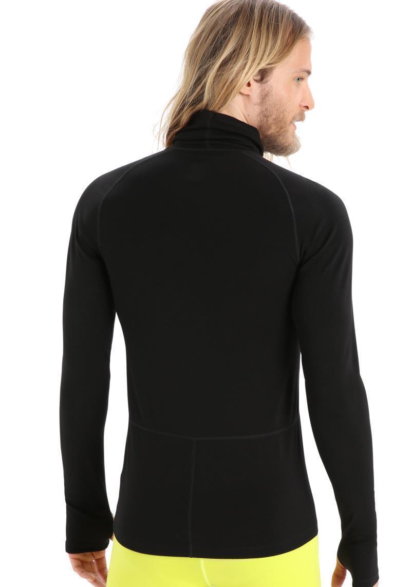 MerinoFine LS Roll Neck - Mens - Black 3