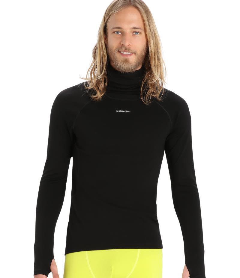 MerinoFine LS Roll Neck - Mens - Black 4