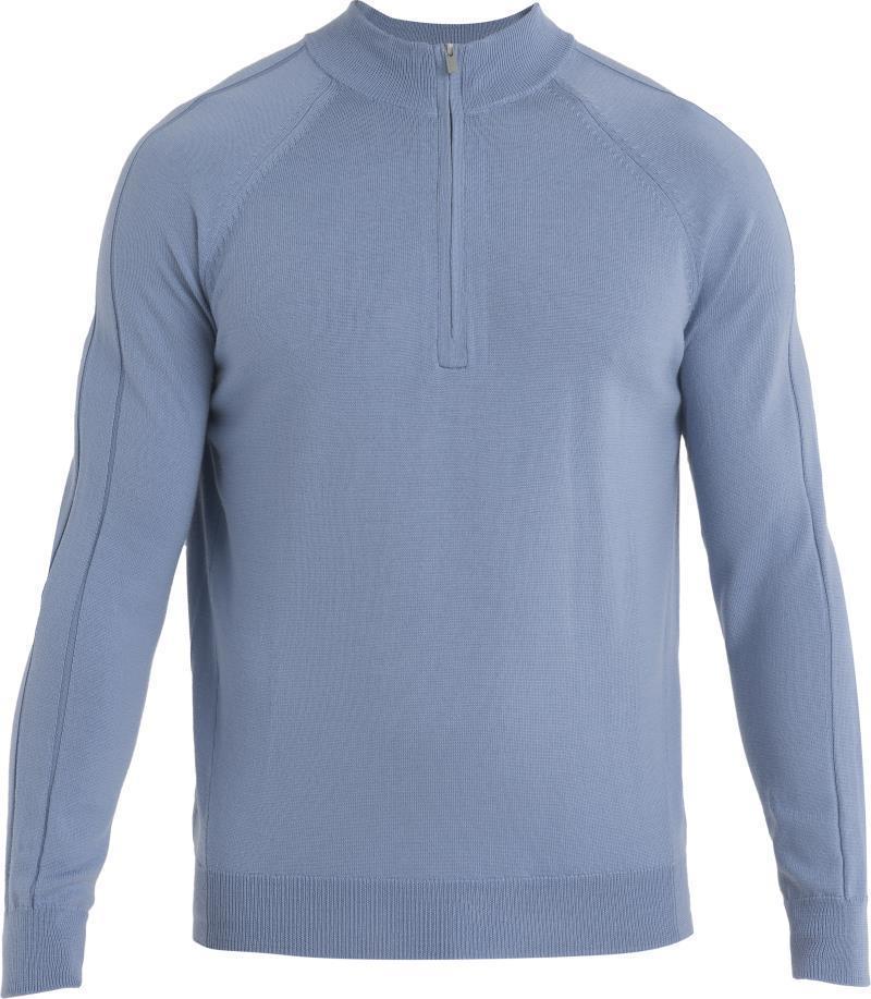 MerinoFine Luxe LS Half Zip Sweater - Mens - Kyanite 1