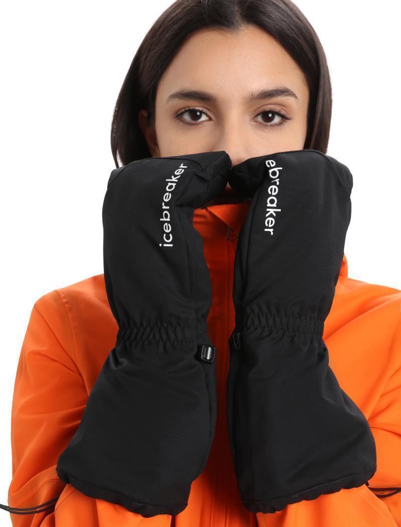 MerinoLoft Mittens - Black / Enamel 5