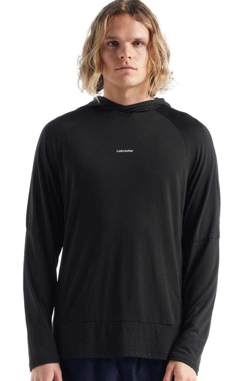 Merino 125 Cool-Lite Sphere LS Hoodie - Mens - Black 2