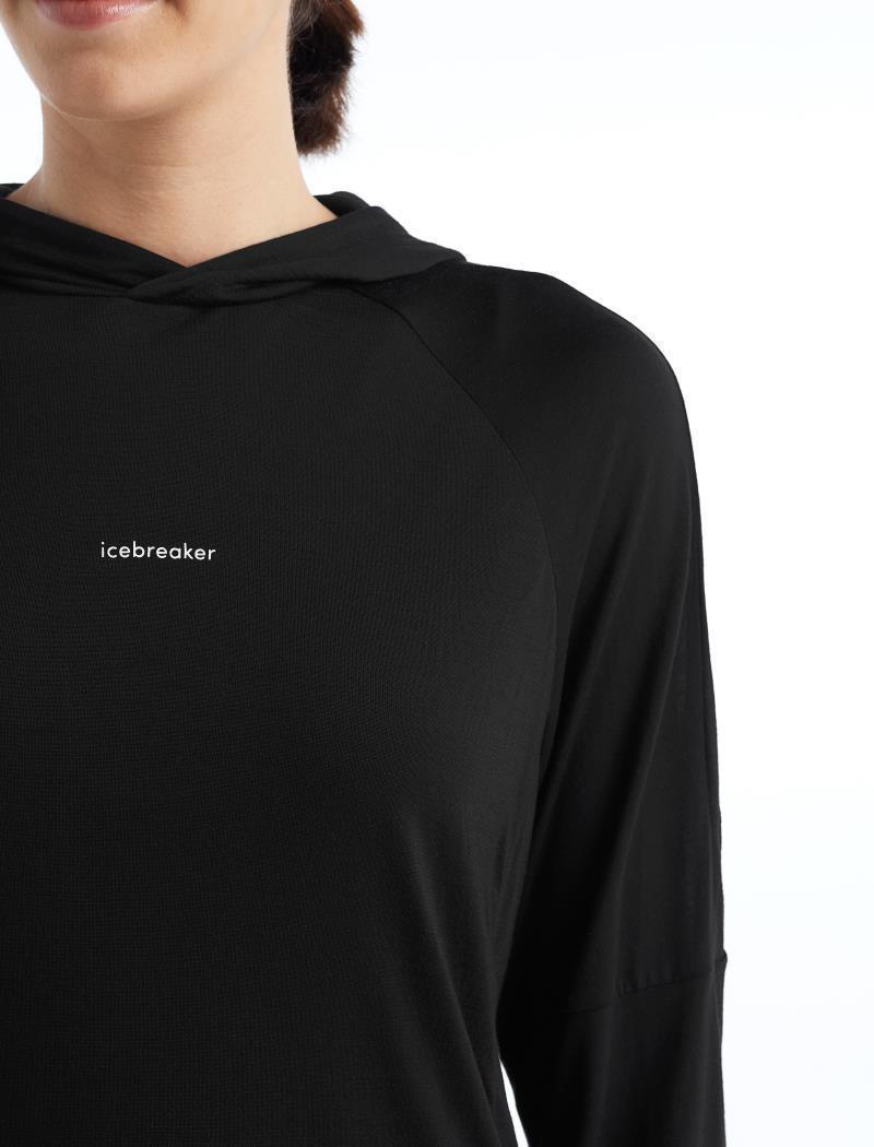 Merino 125 Cool-Lite Sphere LS Hoodie - Womens - Black 5