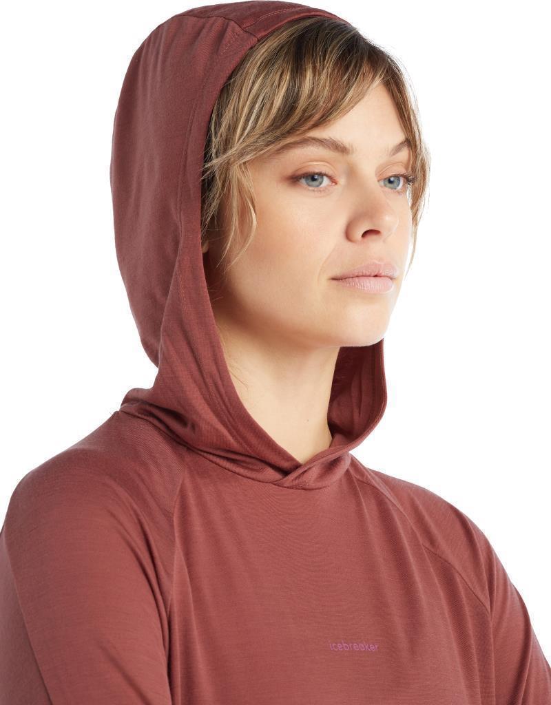 Merino 125 Cool-Lite Sphere LS Hoodie - Womens - Grape 4