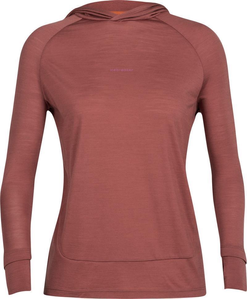 Merino 125 Cool-Lite Sphere LS Hoodie - Womens - Grape 1