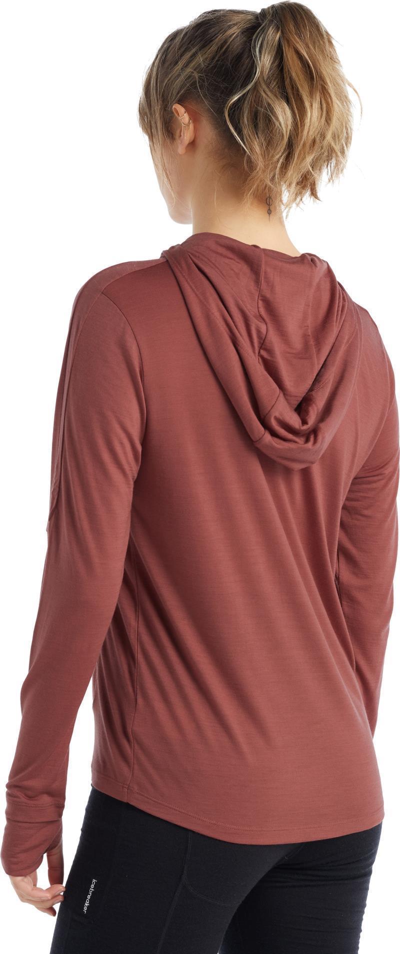 Merino 125 Cool-Lite Sphere LS Hoodie - Womens - Grape 3