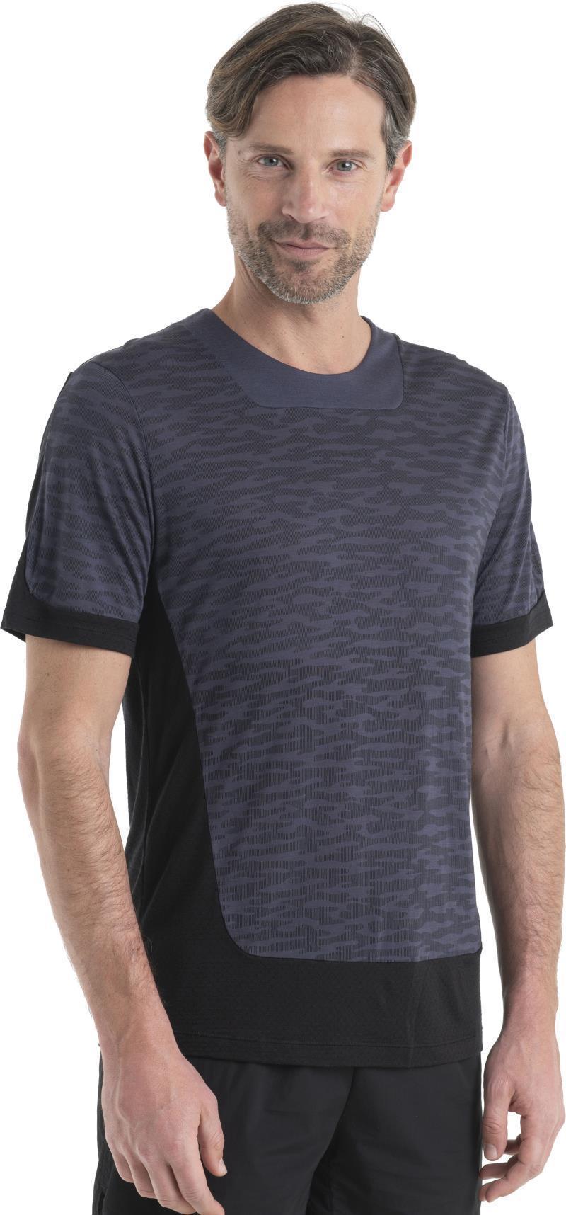 Merino 125 ZoneKnit SS Tee IB Topo - Mens - Graphite / Black / AOP 3