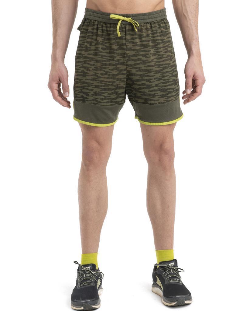 Merino 125 ZoneKnit Shorts IB Topo - Mens - Loden / Loden Dark / Biolim / AOP 3