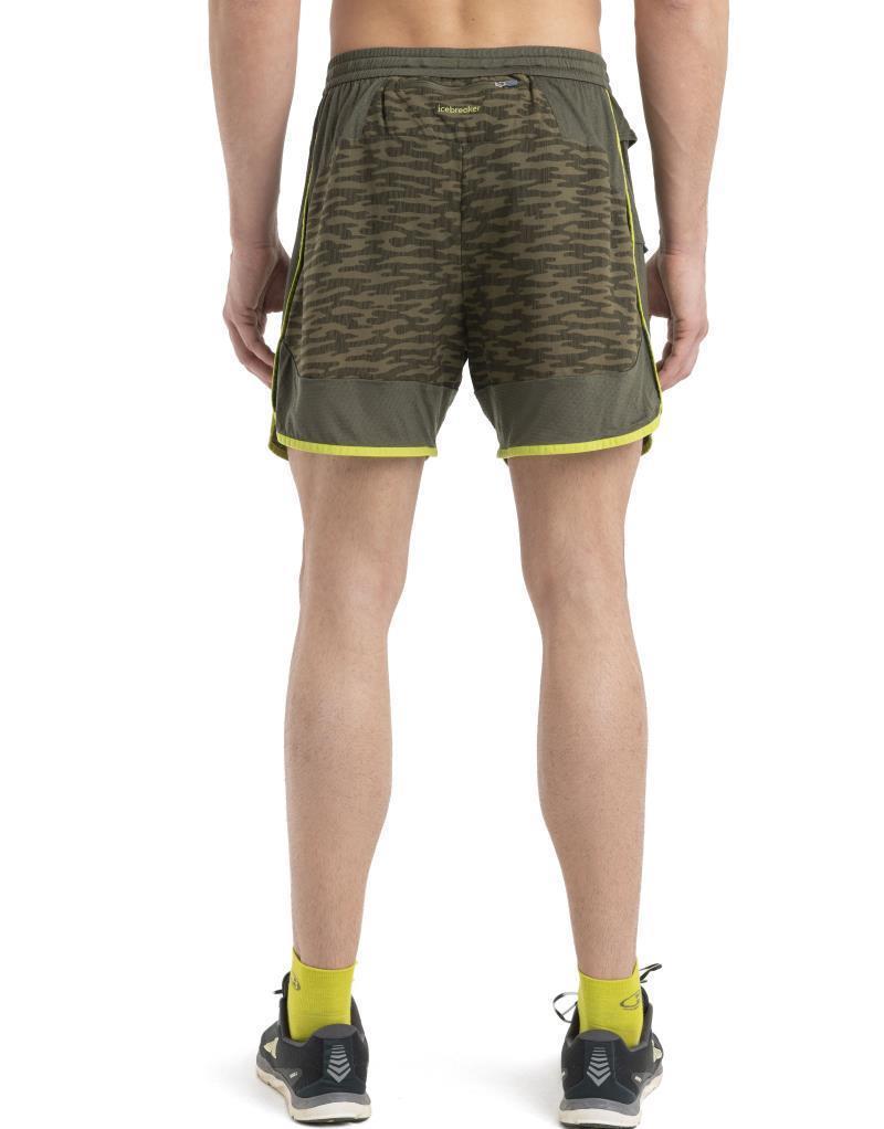 Merino 125 ZoneKnit Shorts IB Topo - Mens - Loden / Loden Dark / Biolim / AOP 4
