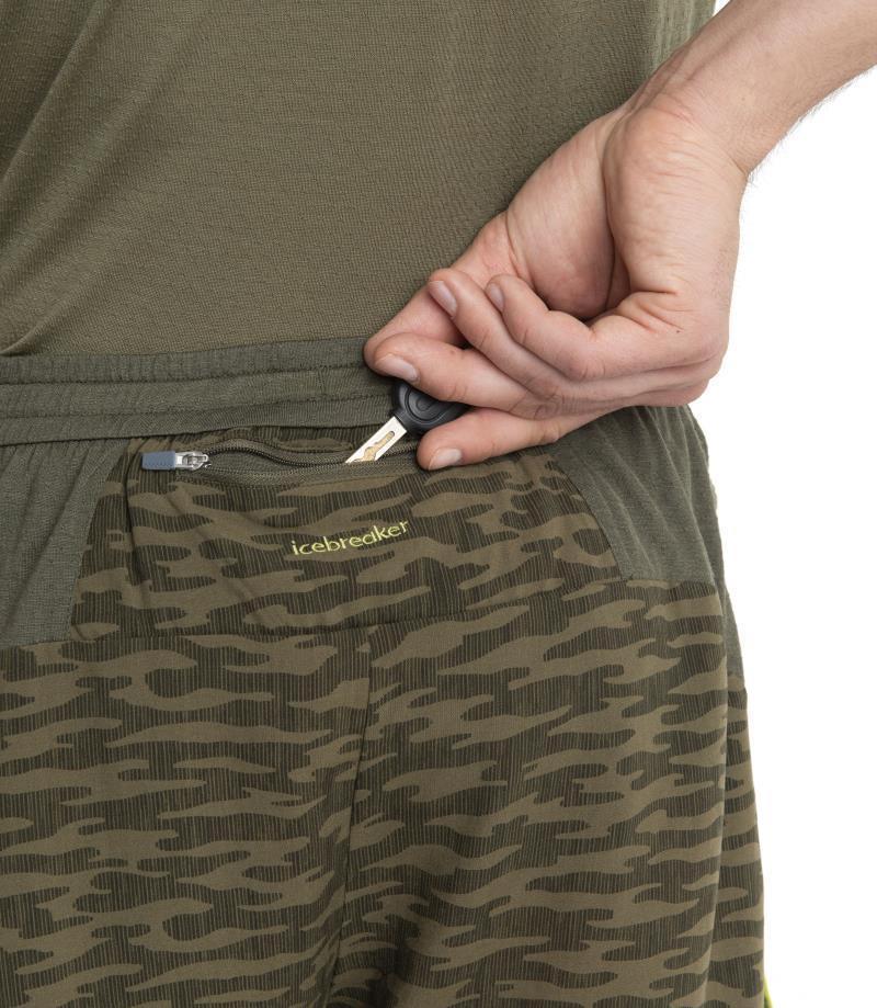 Merino 125 ZoneKnit Shorts IB Topo - Mens - Loden / Loden Dark / Biolim / AOP 5
