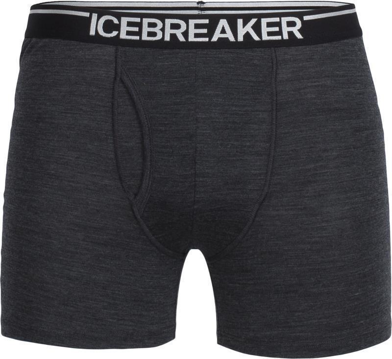 Merino 150 Anatomica Boxers with Fly - Mens - Jet Heather 1