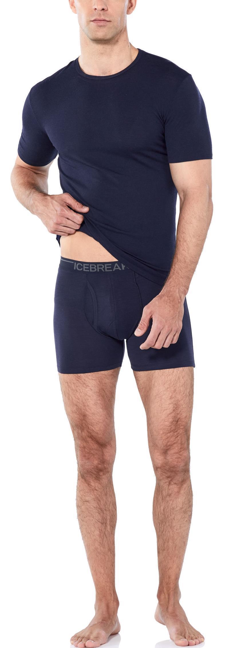 Merino 150 Anatomica Boxers with Fly - Mens - Midnight Navy 4