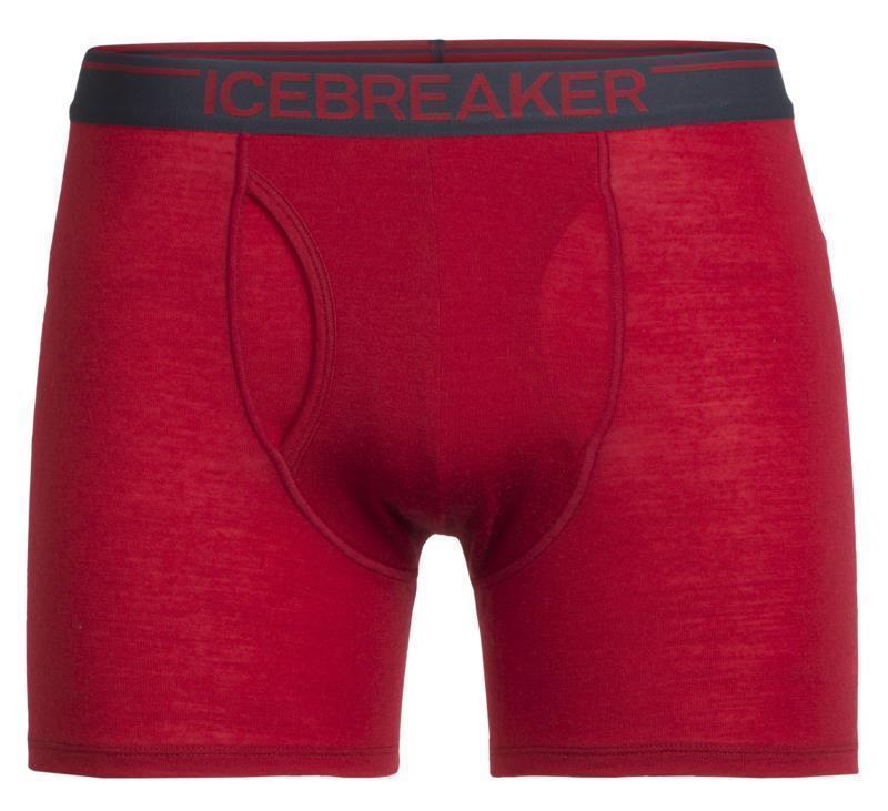 Merino 150 Anatomica Boxers with Fly - Mens - Oxblood / Oxblood / Stealth 1
