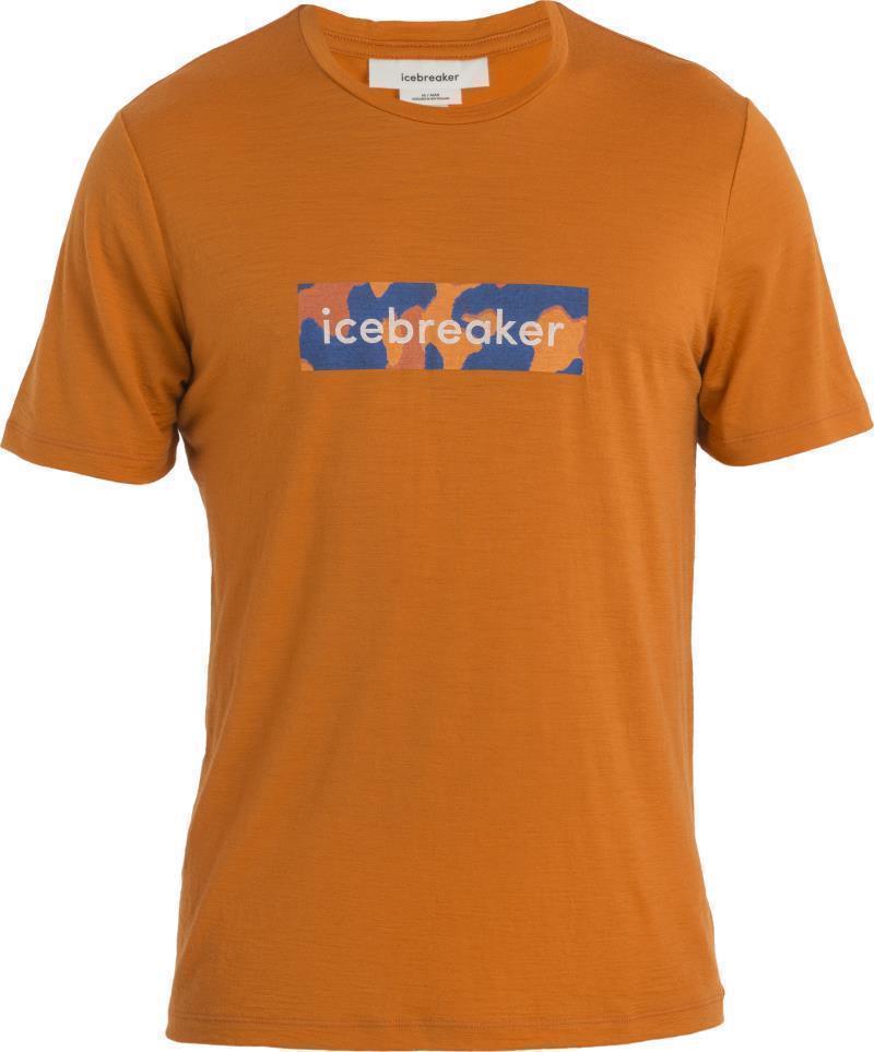 Merino 150 Tech Lite II SS Tee - Icebreaker Logo Camo - Mens - Earth 1