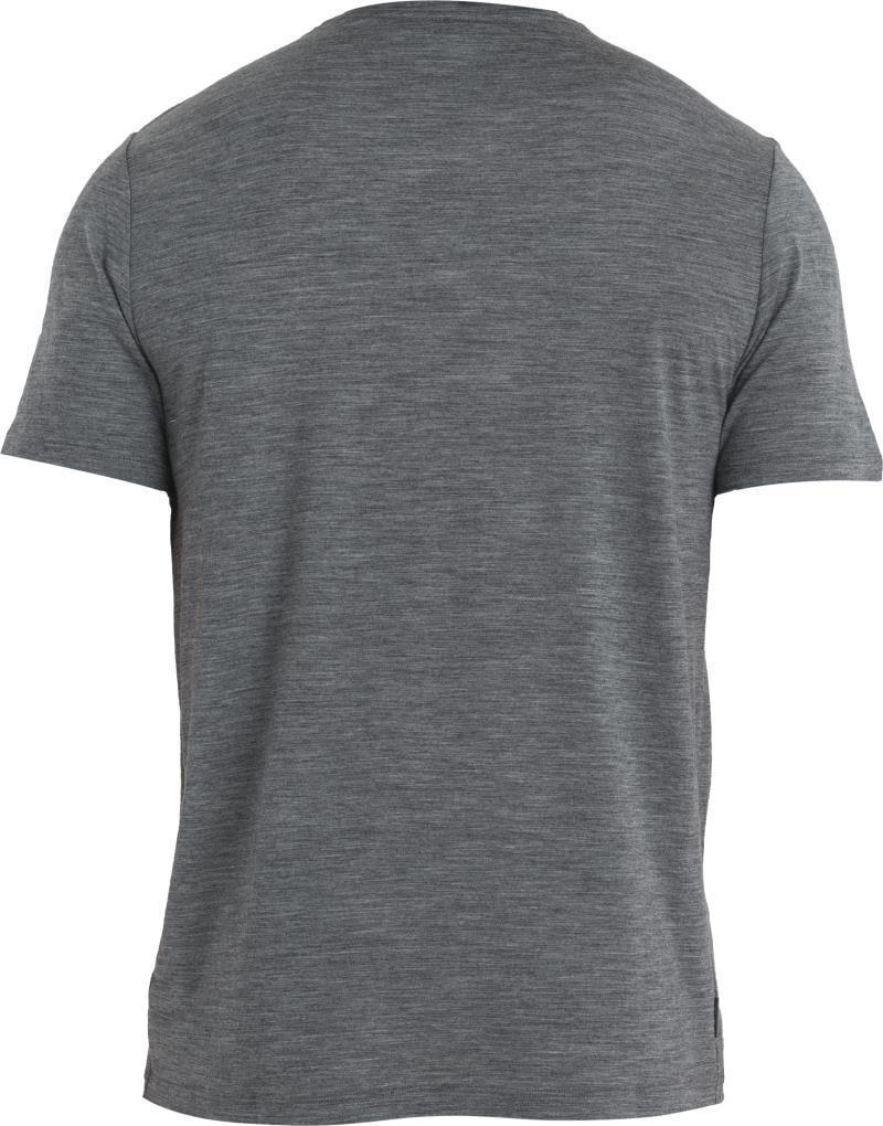 Merino 150 Tech Lite II SS Tee - Icebreaker Logo Camo - Mens - Gritstone Heather 2