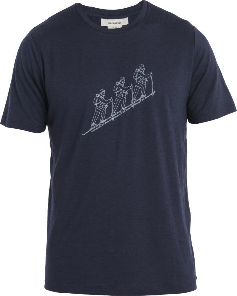 Merino 150 Tech Lite II SS Tee - Natural Ski Tour - Mens - Midnight Navy #401 1