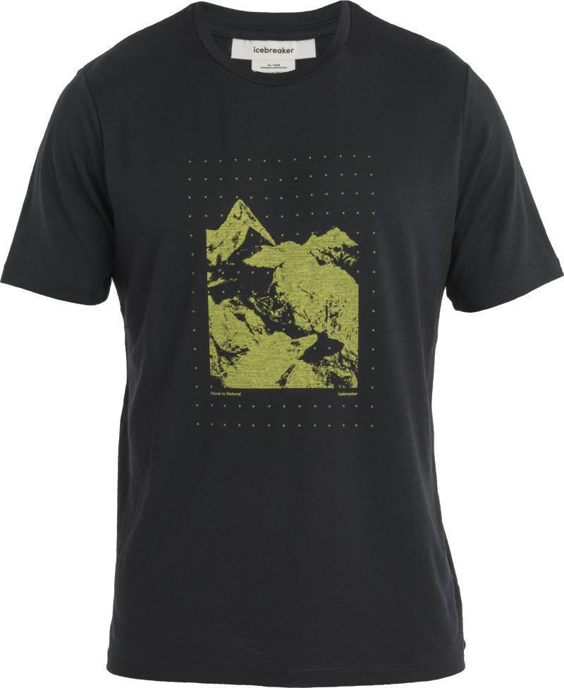Merino 150 Tech Lite II SS Tee - Peak Grid - Mens - Black 1