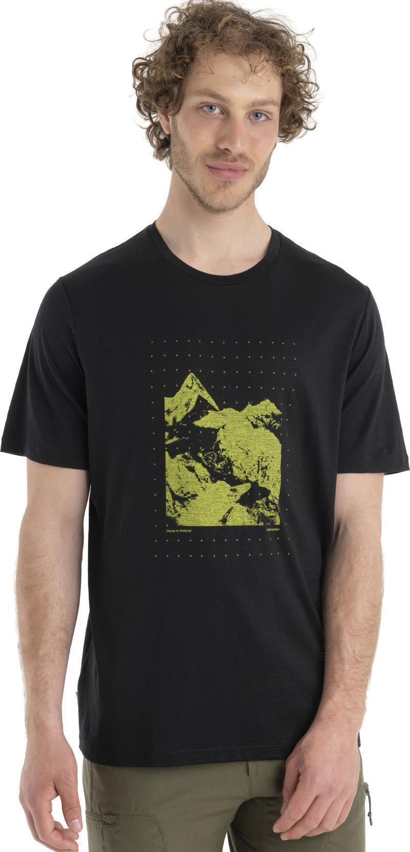 Merino 150 Tech Lite II SS Tee - Peak Grid - Mens - Black 3