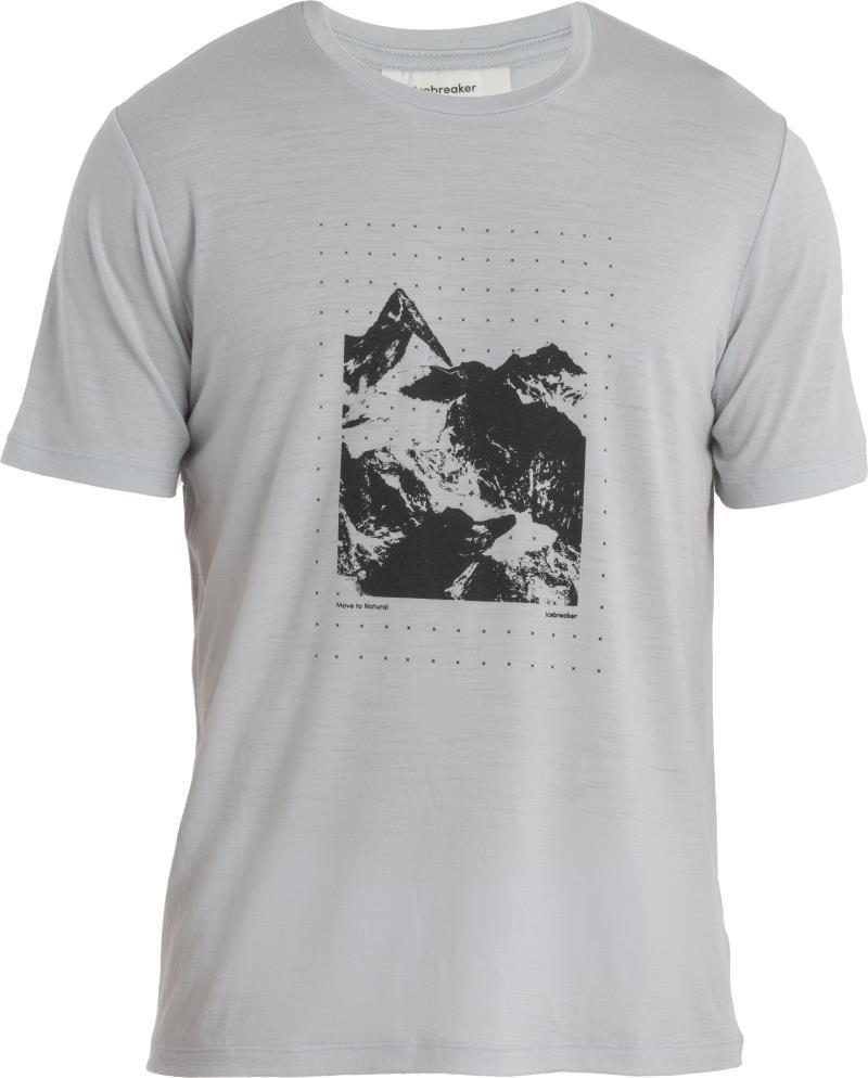 Merino 150 Tech Lite II SS Tee - Peak Grid - Mens - Ether 1