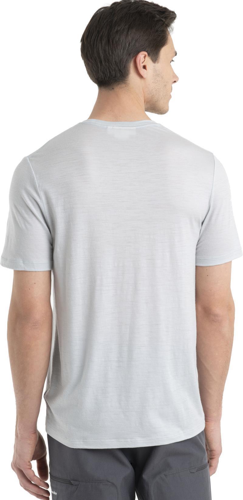 Merino 150 Tech Lite II SS Tee - Peak Grid - Mens - Ether 4
