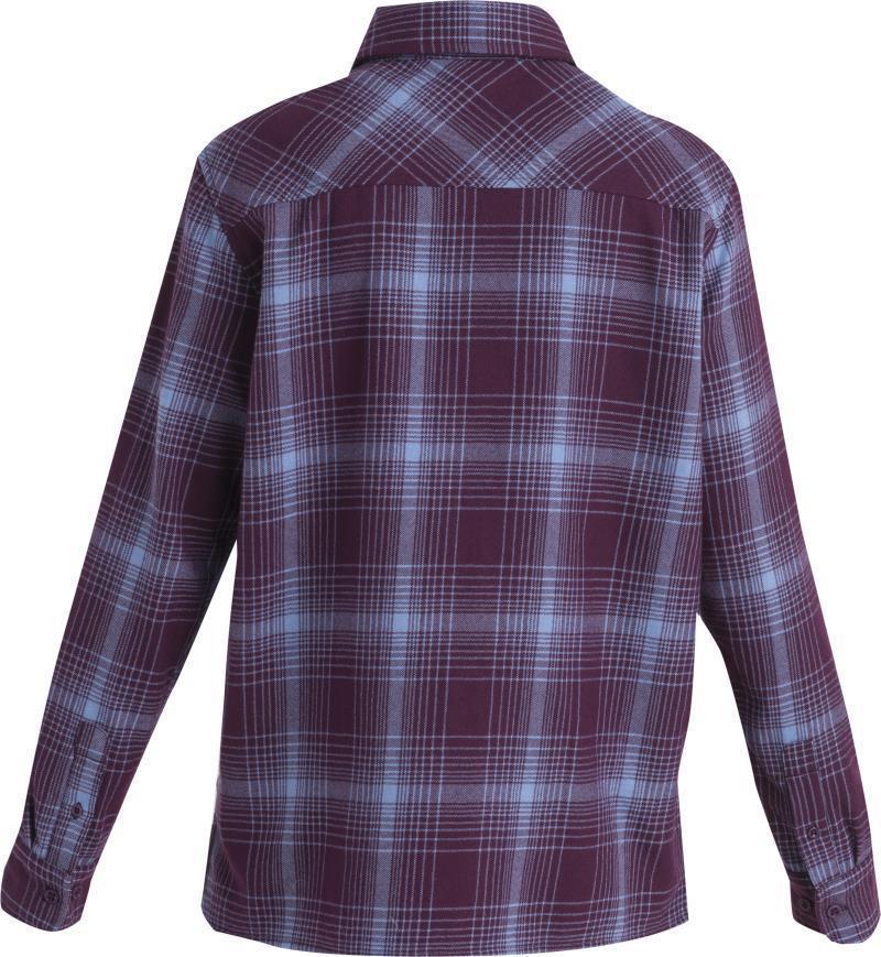 Merino 200 Dawnder LS Flannel Shirt - Plaid - Womens - Nightshade / Kyanite 2