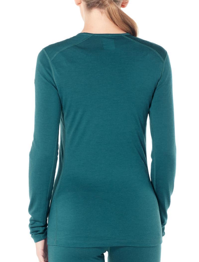 Merino 200 Oasis LS Crewe - Womens - Kingfisher 3