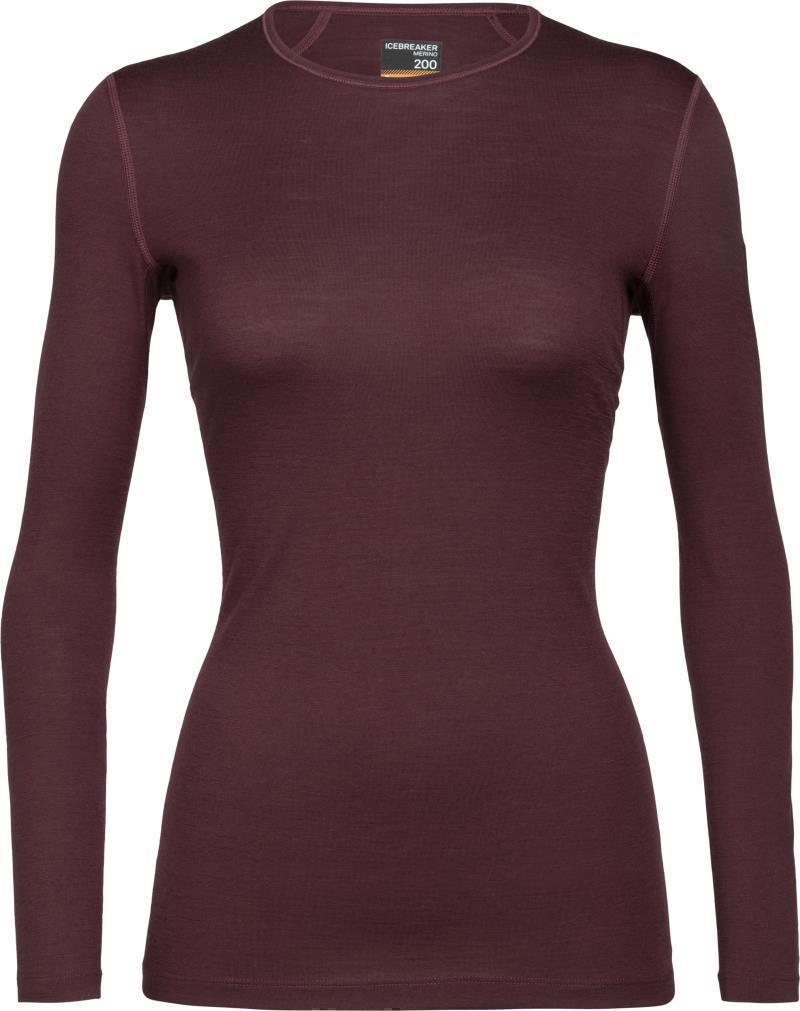 Merino 200 Oasis LS Crewe - Womens - Redwood 1