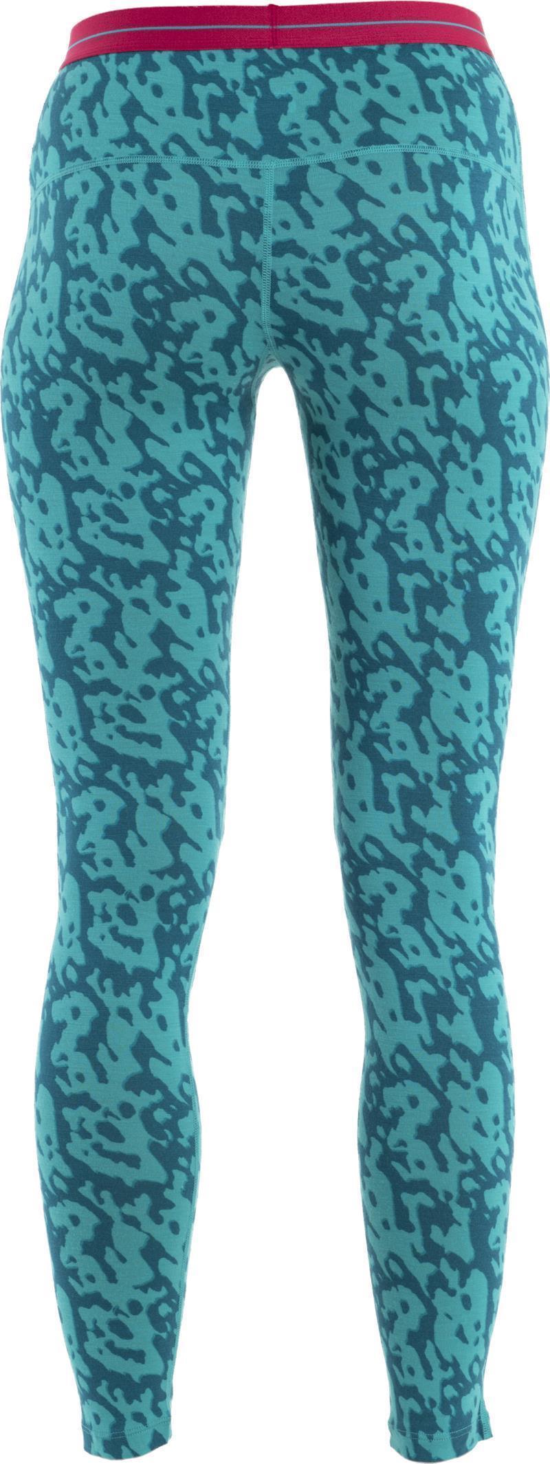 Merino 200 Oasis Leggings - Macro Camo - Womens - Flux Green / Dark Flux / AOP 2