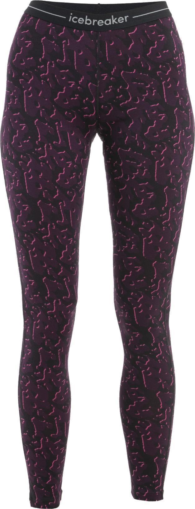 Merino 200 Oasis Leggings - Macro Camo - Womens - Tempo / Black / Nightshade / AOP 1